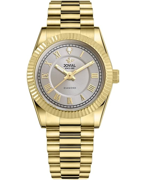  Jovial Watch Ladies Silver Metal Quar - 5088lsmq01de