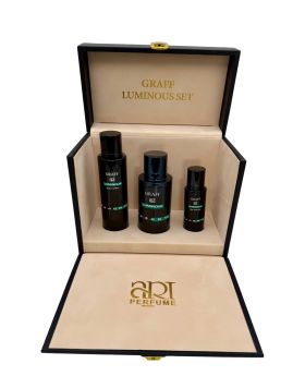 Graff Art Perfume Luminous Set 3pcs Edp 100ml+body Spray 100ml+hair Mist 30ml