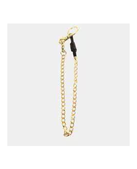 Charriol Leather Zinc Alloy Material Keyring With Different Zinc Alloy Material Pendants - Gold