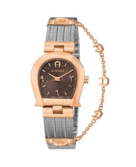 Aigner Watch Tre-l Ss Cas Champagne Dial Brown Ltr - M A44203