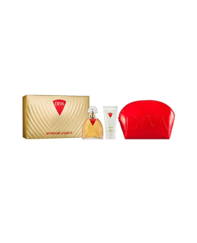 Emanuel Ungaro Diva (l) Edp Set 100edp+100bl Pouch