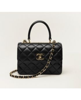 Chanel Bag Black With Cotton Handle